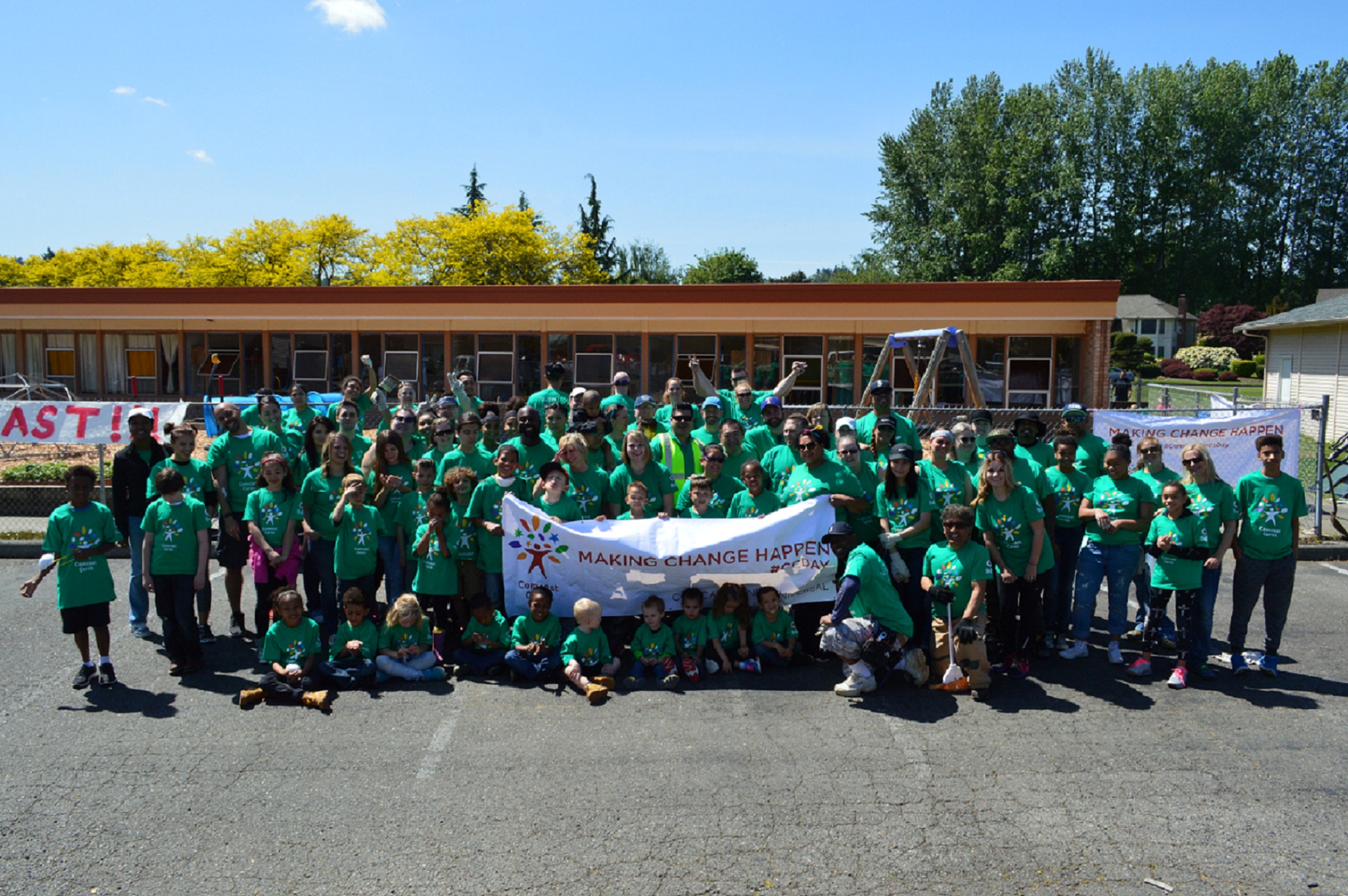 Comcast Cares Day Benefits Puyallup Playcare Center with FullScale