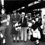 Japanese departing for internment