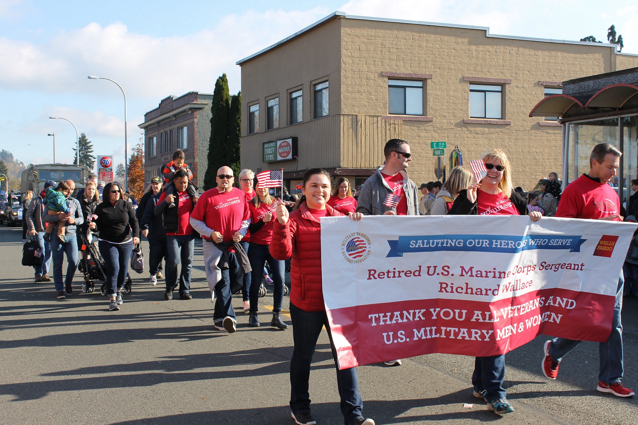 Wells Fargo battlefield to banking Auburn Veterans Day Parade