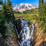 Mount Rainier waterfalls myrtle falls