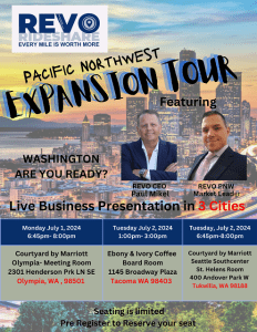 Live REVO Rideshare Pacific Northwest Expansion Tour Business Overview @ Ebony and Ivory Coffee