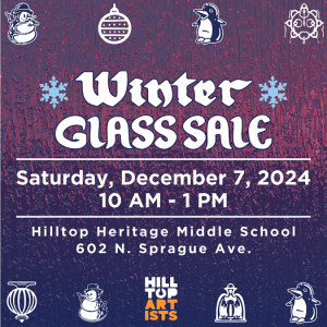 Hilltop Artists Winter Glass Sale @ Hilltop Heritage Middle School in The Gym