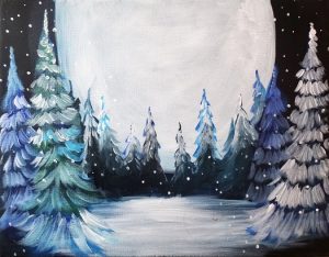 Artvana paint and sip - Forest at Night @ Main Street Bistro