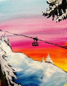 Artvana paint and sip - Ski Hill @ Top Down Brewing