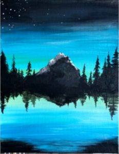 Artvana paint and sip - Blue Lake @ The Redd Dog