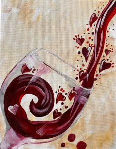 Artvana paint and sip - I Heart Wine @ Ocean5